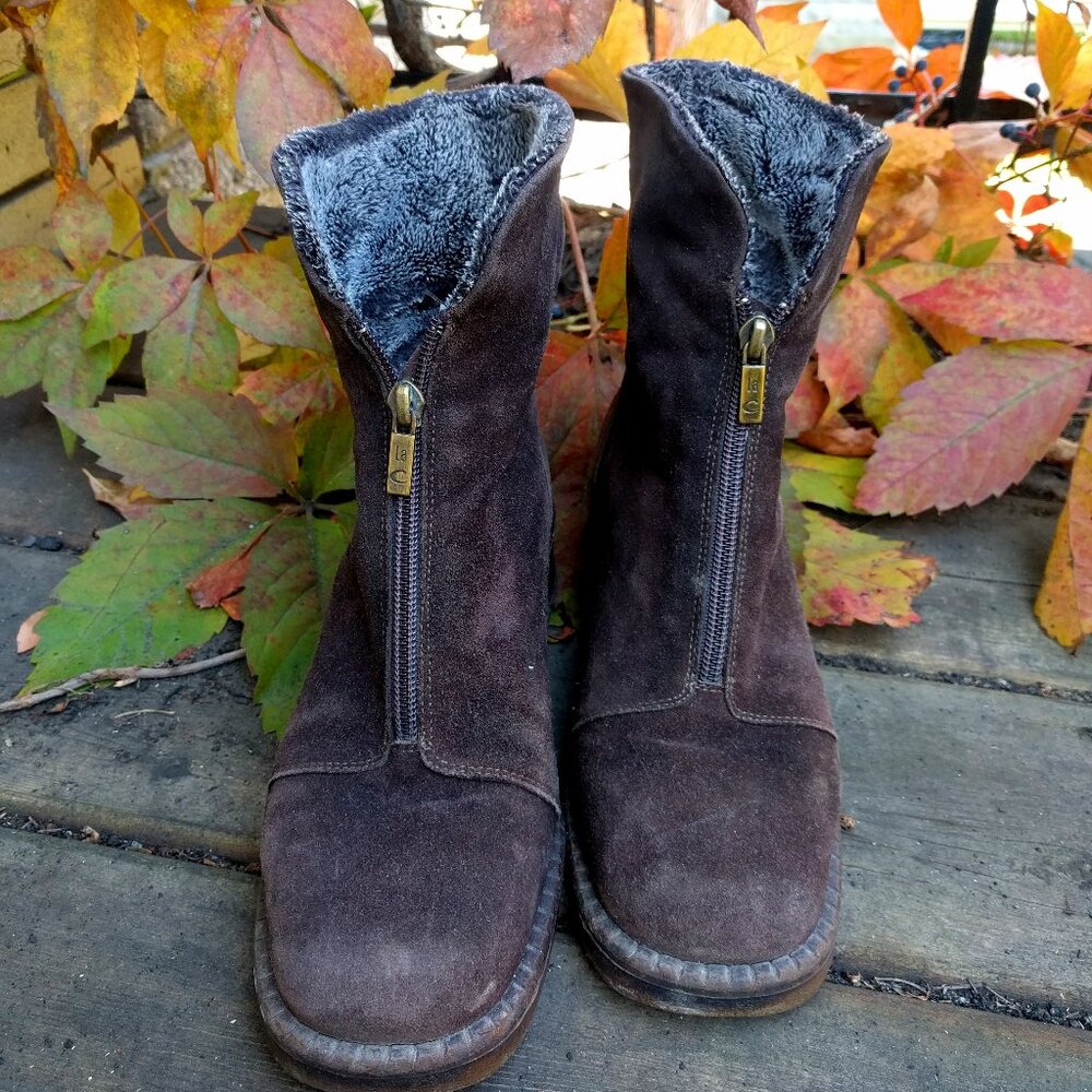 Rich Brown Suede Boots La CANADIENNE